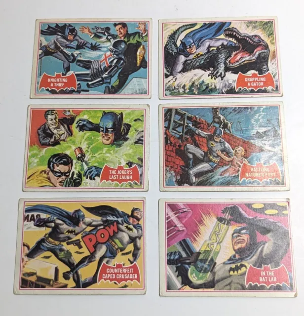 1966 Batman Black Bat Trading Confectionery Gum Cards National Periodical