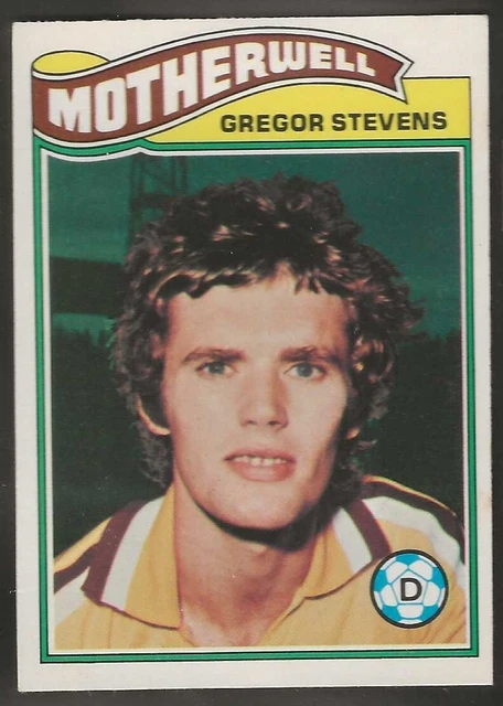 Topps-Football (Scottish Green Back 1978)-#004- Motherwell - Gregor Stevens
