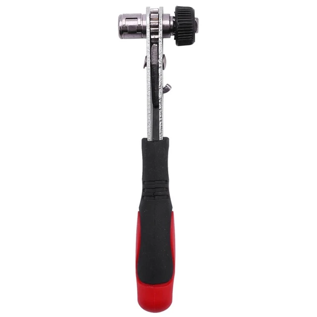 4X( Rapid Ratchet Wrench 1/4 inch Screwdriver Rod  Socket Wrench Tools Red ooi