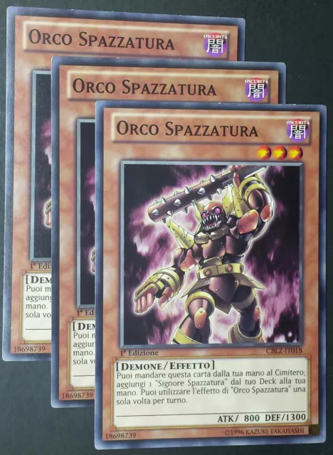 Set 3X ORCO SPAZZATURA  CBLZ-IT018 Comune in Italiano YUGIOH