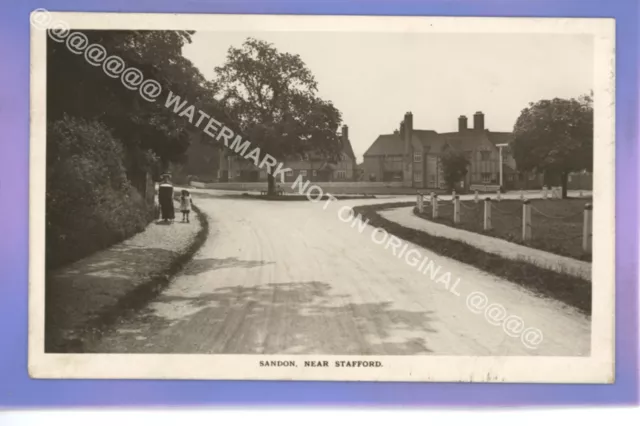 Nice Early 1913 Sandon Near Stafford Staffordshire Local Vintage Postcard