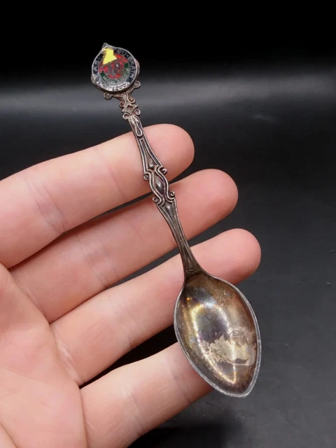 Vintage Enamel ECCO Sterling Silver 48th Highlanders of Canada Spoon. Vintage Enamel ECCO Sterling Silver 48th Highlanders of Canada Spoon.