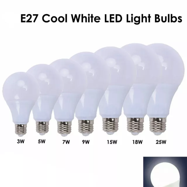 LED GLS LICHT GLS GLS GLÜHBIRNEN 3W -25W KÜHL WEISS ES/E27 Bajonett Tageslicht
