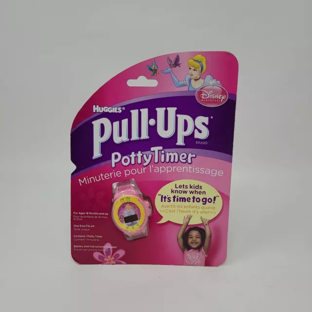 DISNEY PRINCESS HUGGIES Pull Ups Potty Timer Watch -Pink Girls Bathroom ...