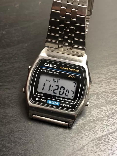 Top Condition Men Casio W 31 Vintage Digital Watch Lcd Lc Very Good All Original