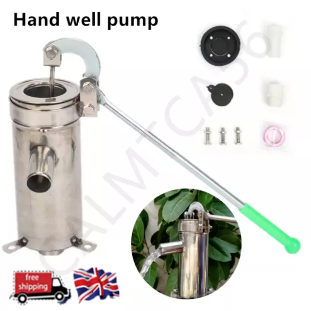 Stainless Steel Hand Well Pump Water Pump Well Pump Garden Farm Irrigation Yard