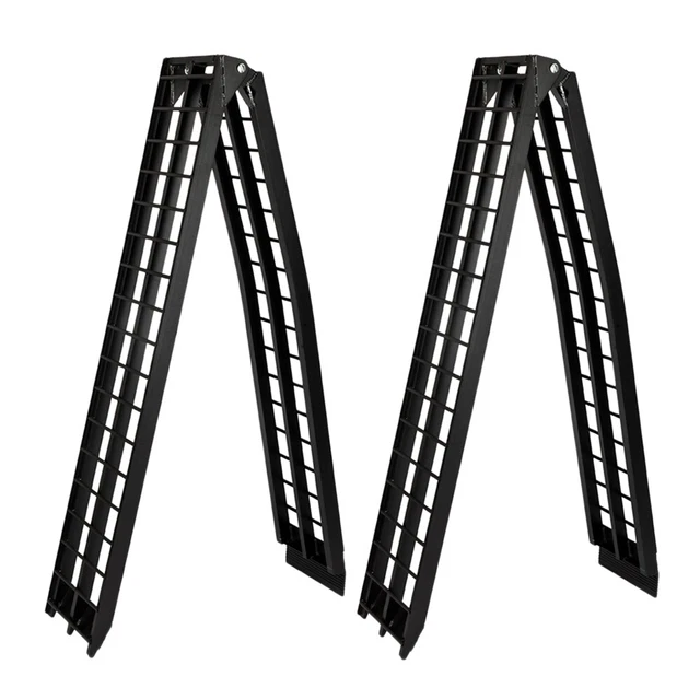 2 x 10 ft  Ramps Wide Fold Loading Arched ATV  Ramps 1200 lb. Capacity