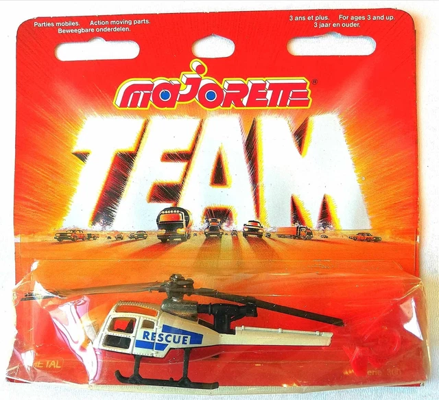 Hélicoptère De Secours Majorette - Modèle Collector 1/50 - Parfait Pour Les Passionnés