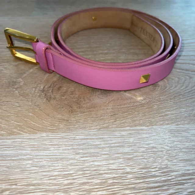 TANNER Genuine Leather Pink Belt Women’s Xl  Italy