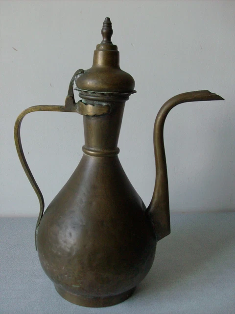 Théière Verseuse Indienne Vintage En Bronze/laiton Doré - Sans Marque
