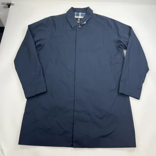 Barbour Rokig Jacket Navy Blue Size XL Waterproof Breathable Rain Mac