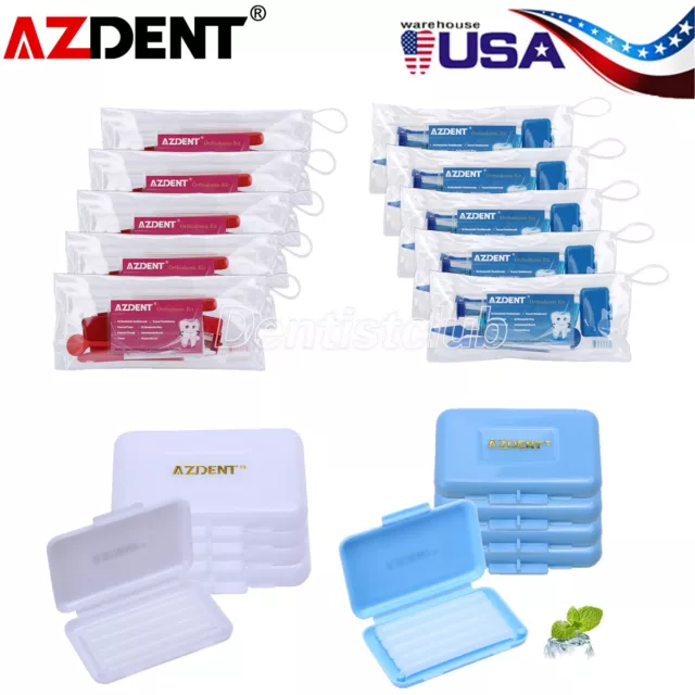 Dental Oral Cleaning Care Orthodontic Kits Brush Floss Thread/Orthodontic Wax