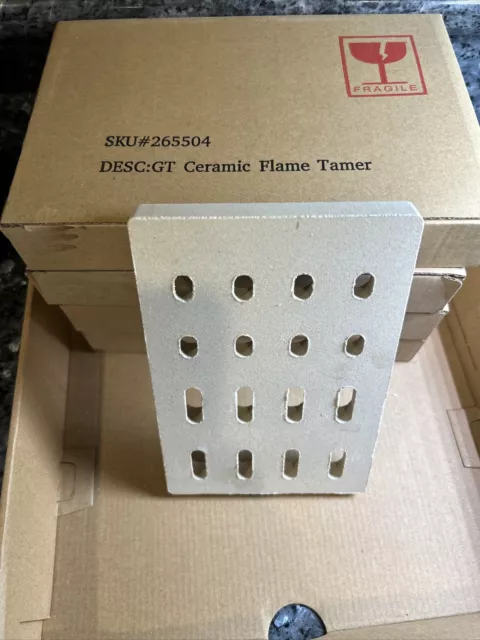 New 4 Pack Ceramic Brick Flame Tamer  BBQ Galore GT 265504