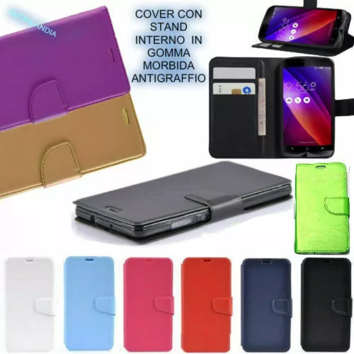 PER APPLE IPHONE 5 5S SE L'ORIGINALE cover LIBRO CARD ECO PELLE SILICONE qualità