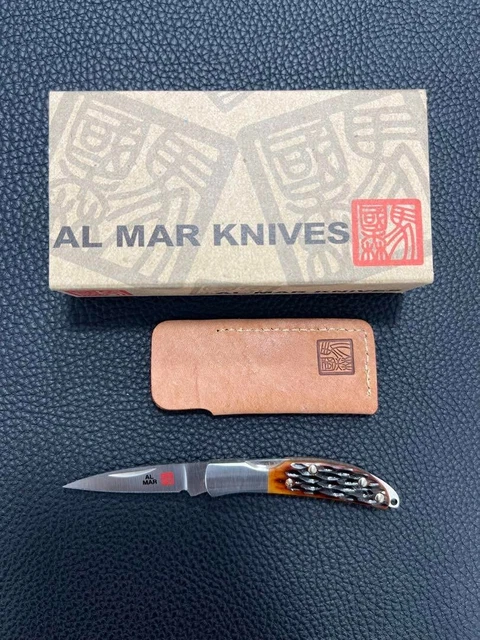 ALMAR KNIFE OSPRAY 1001HJB with Leather Case for Camping ALMAR KNIFE OSPRAY 1001HJB with Leather Case for Camping
