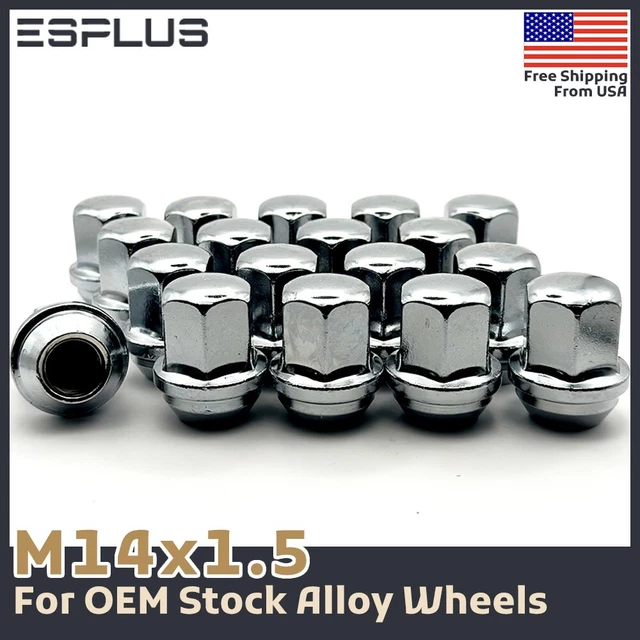 20 PC FORD OEM Lug Nut Chrome M14x1.5 Fit Edge/Explorer/ETransit/GT