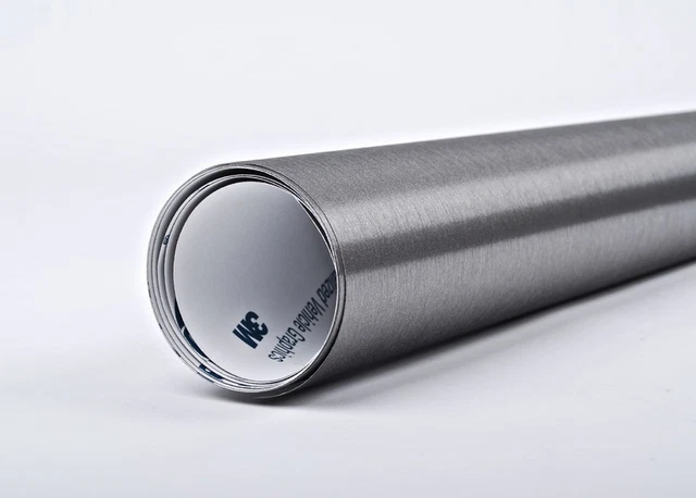 3M 1080 BR230 Brushed Titanium Vinyl Wrap - 60x24 Inch Vehicle Wrap Film