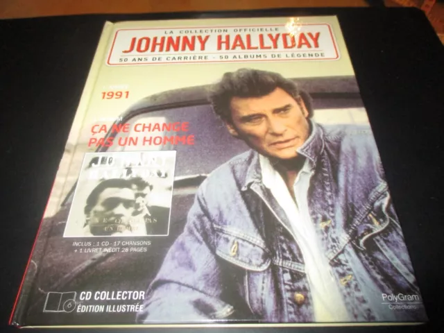 Cd-Livre "Johnny Hallyday - Ca Ne Change Pas Un Homme (1991)"