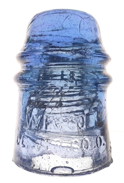 CD 121 Lavenflower W.F.G.CO. DENVER COLO. Antique Glass Telegraph Insulator G2