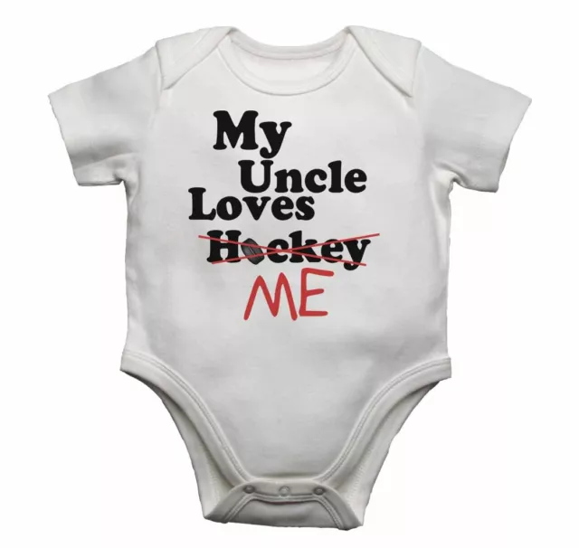 My Uncle Loves Me not Hockey - Bambino Body body bambino Cresce Stampa Grafica