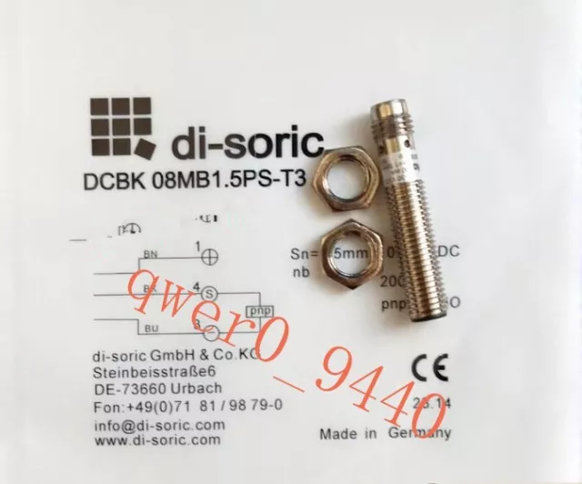 1PC NEW Di-soric Proximity switch sensor DCBK 08MB1.5PS-T3