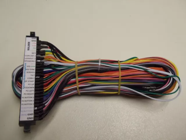 JAMMA Wiring Harness with Wire Id Label Arcade Video Game Multicade