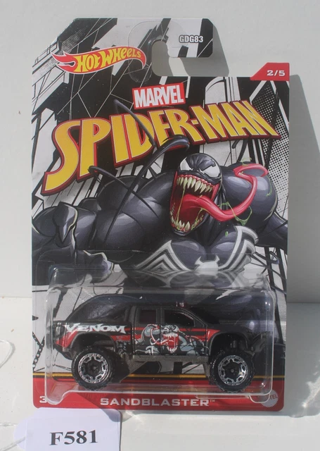 Hot Wheels Marvel Spider-man 2/5 – Auto Venom Sandblaster, Modellino Nuovo - Foto 5