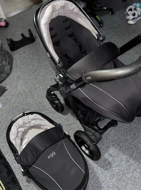EGG PRAM TRAVEL System Black and Tan 500.00 PicClick UK