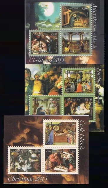 Christmas 2013: 3 Souvenir Sheets - Bible Religion (NEVER HINGED) cv$16.00