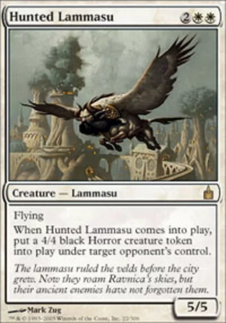 Hunted Lammasu 1x FOIL RAV MTG Ravnica Rare MINT white Hunted Lammasu 1x FOIL RAV MTG Ravnica Rare MINT white
