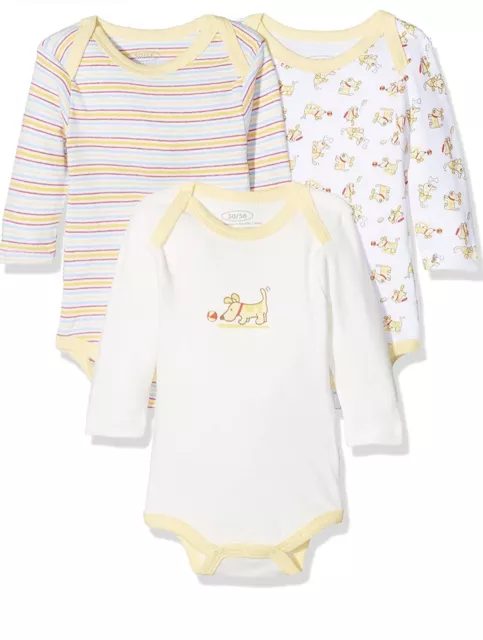 3er Pack Baby Body langarm set von Schnizler Baby Größe 62/68 3-6 Monate 3teilig