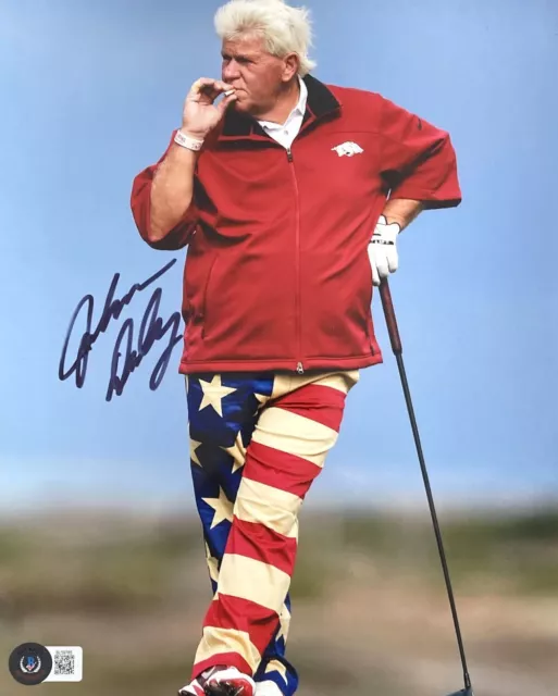 John Daly Signed In Dark Blue 8x10 PGA Golf America Photo BAS