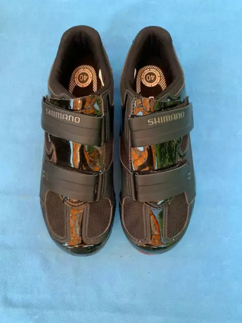 Radschuhe UK 5,7 EU 40 SHIMANO Dynast SH-R065L SPD-SL Rennrad schwarz rot 2