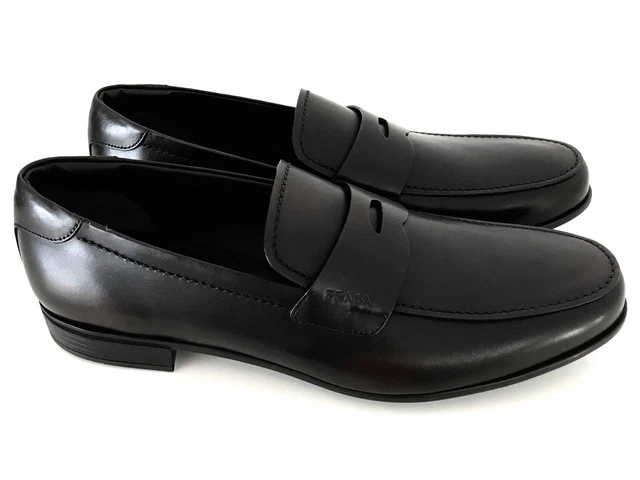 Scarpe mocassino uomo prada on sale