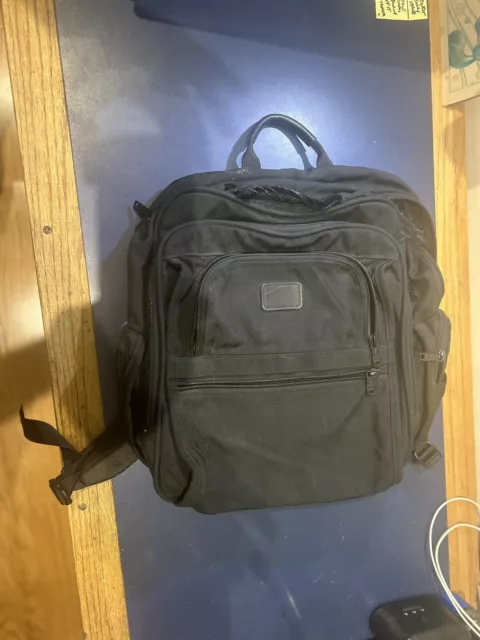TUMI ALPHA BUSINESS 2612D3 BACKPACK LAPTOP BAG Black Ballistic Canvas