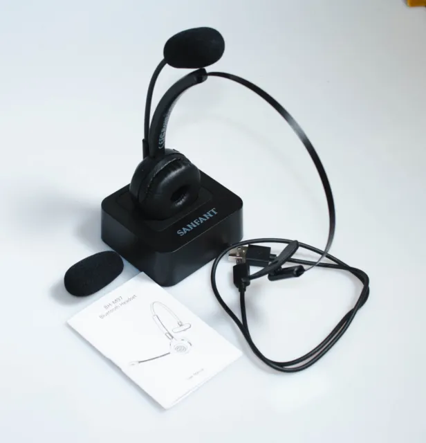 Sanfant Trucker Bluetooth Casque V5.0 Microphone Geräuschunterdrückung sans Fil