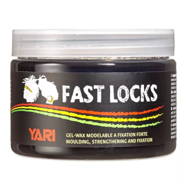 Yari fast locks strong hold black cera gel per capelli spessi e crespi 300 ml