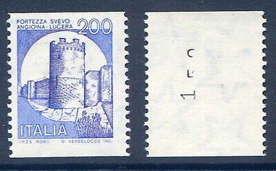 Repubblica francobollo Castelli macchinette X 020 A 
