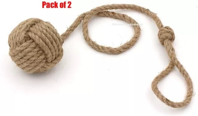SET OF 2 Curtain Tiebacks- Natural Jute Curtain Rope Tieback Handmade Rural Gift