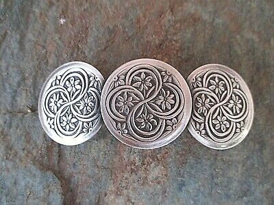 Celtic Silver Plated with French Clip Hair Barrette 80MM Clip Made in USA 6002S
