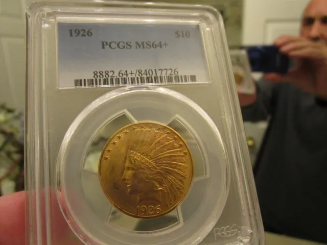 Registry - 1926 Indian Head Eagle - Pcgs  Ms-64+  A Fantastic 1/2 Oz Gold Coin
