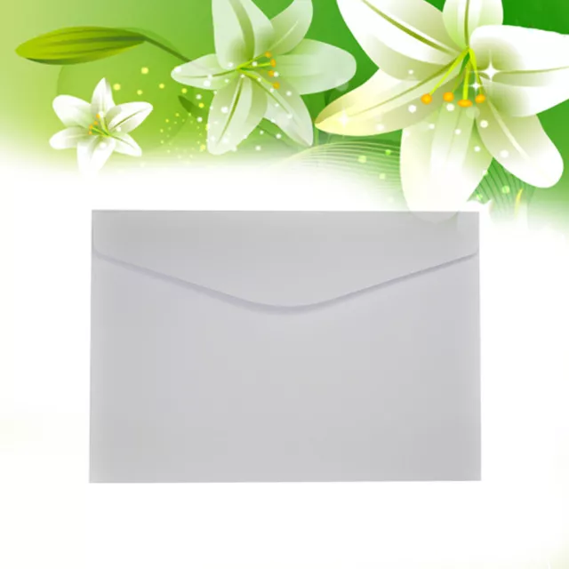 50 Pcs 23x16cm Solid White Invitations Postcard Envelope for Writing Letters