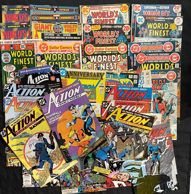 Justice League, World's Finest & Action Mixed Comic lot!!