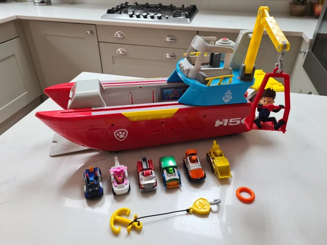Paw Patrol Nickelodeon Sea Patroller Transforming Vehicle With Lights And Sounds- Multicolor