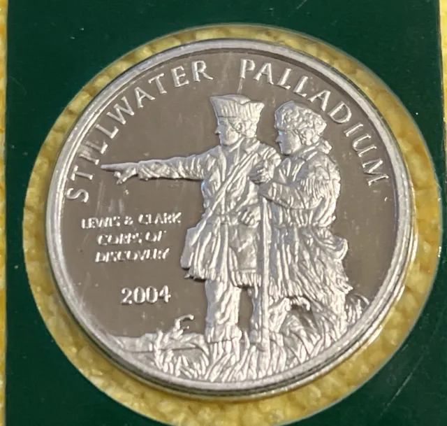 Palladium 2004 1/4 Ounce Buffalo Lewis & Clark Stillwater .9995