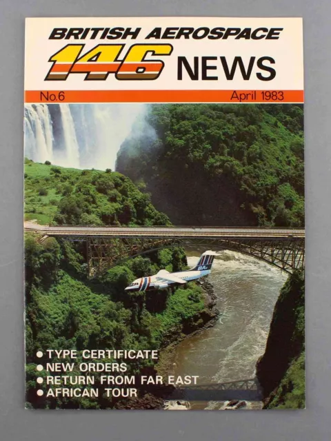 British Aerospace Bae 146 News No.6 April 1983 Raf Brazil Far East Harare