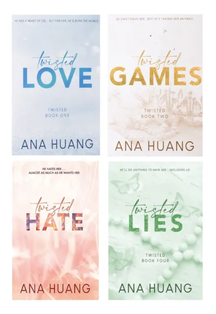 ANA HUANG 4 Libros Juego: Twisted Love + Games + Odio Se Extiende