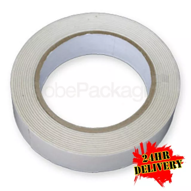 72 Rolls Of STRONG DOUBLE SIDED Sticky Tape 12mm x 50M