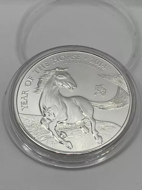 2014 LUNAR YEAR of the Mule Horse Silver £2 Two Pound Coin Cover Rare ...