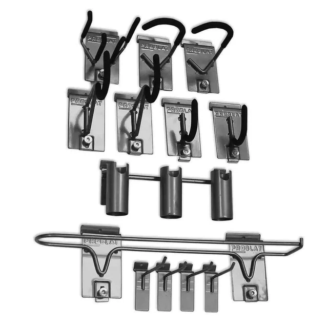 Slat Wall Storage Organizer Hook Bike Rack Tools Garage Slatwall Sports 13